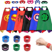 6PCS Marvel Avenger Superhero Cape Mask Set For Kids 09