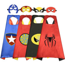 4PCS Marvel Avenger Superhero Cape Mask Set For Kids 04