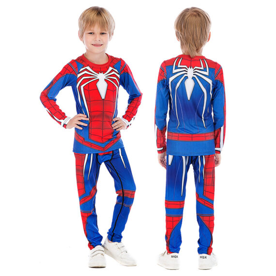 boy's Marvel avenger spiderman ps 4 cosplay costume for superhero parties