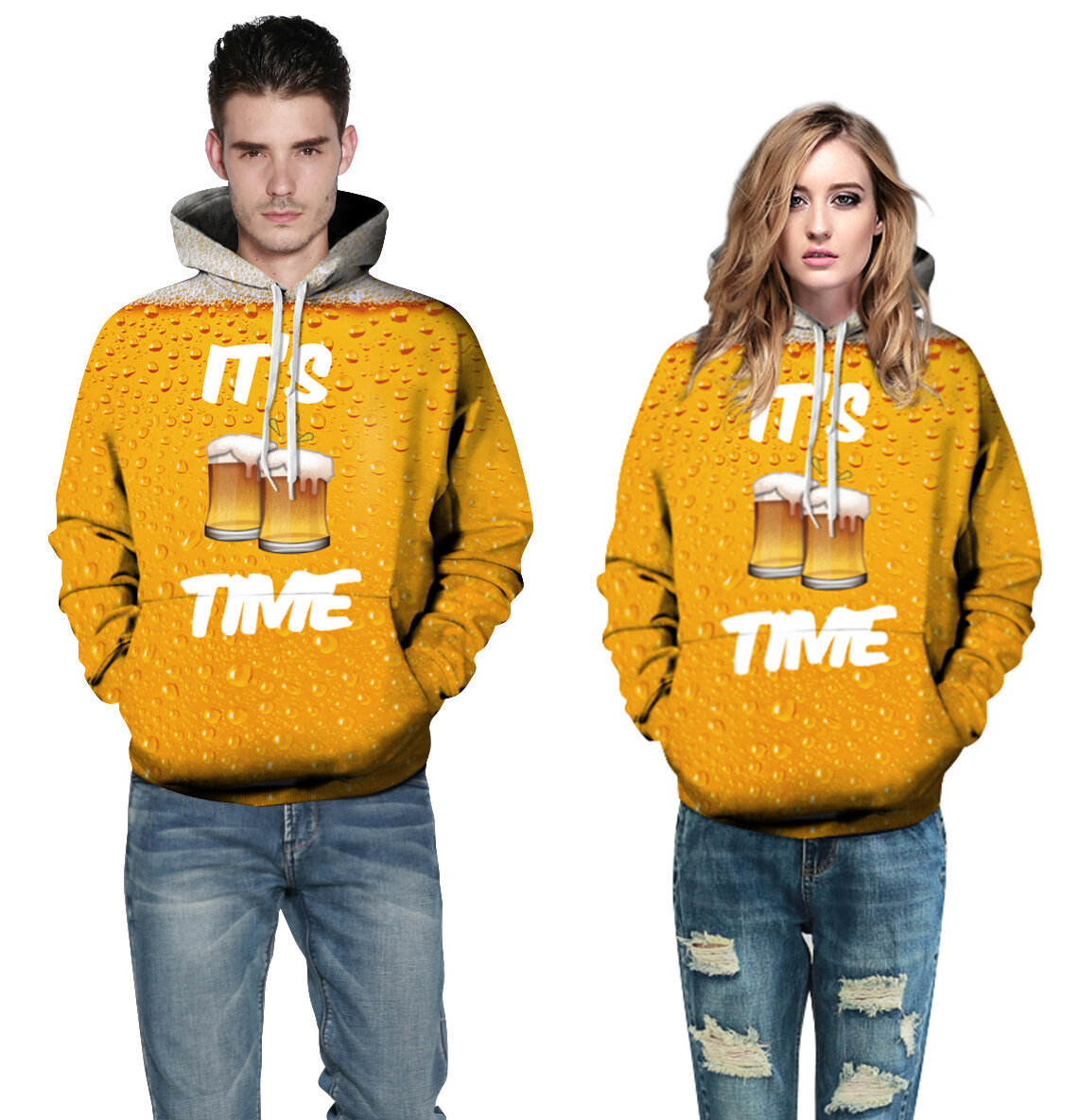It's Time Food Graphic Hoodie For unisex