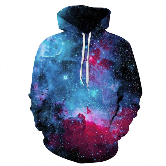 Cool Starry Night Pullover Hooded Hoodie