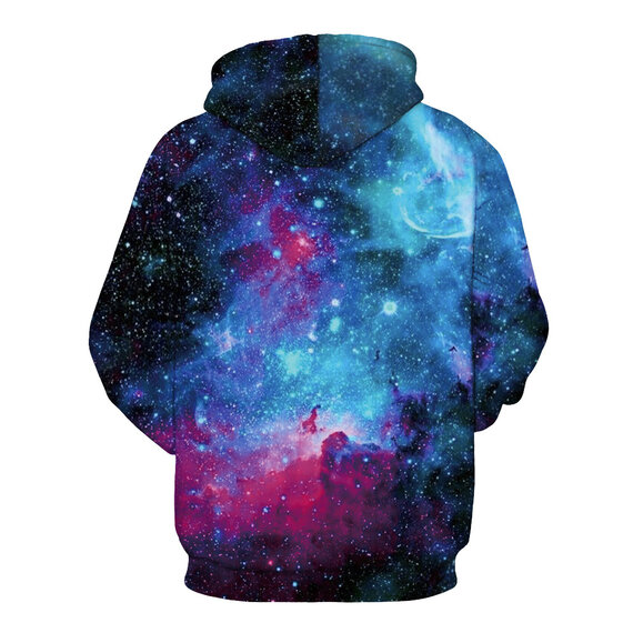 Cool Starry Sky print Hooded Hoodie