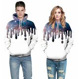 long sleeve Pullover Starry Night Graphic hooded Hoodie