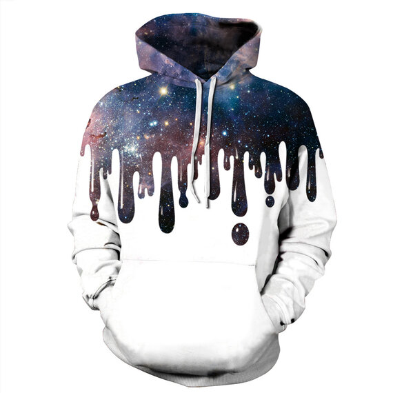 Starry Night Print Hoodie For men and women