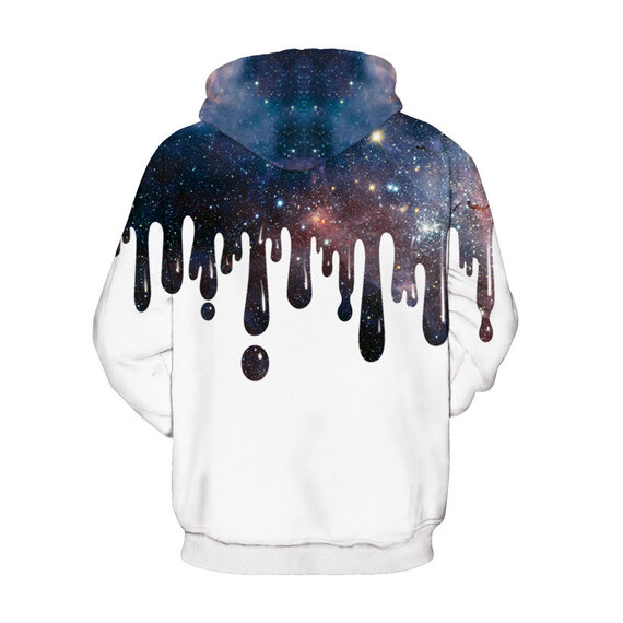 long sleeve Pullover Starry Sky Graphic hooded Hoodie