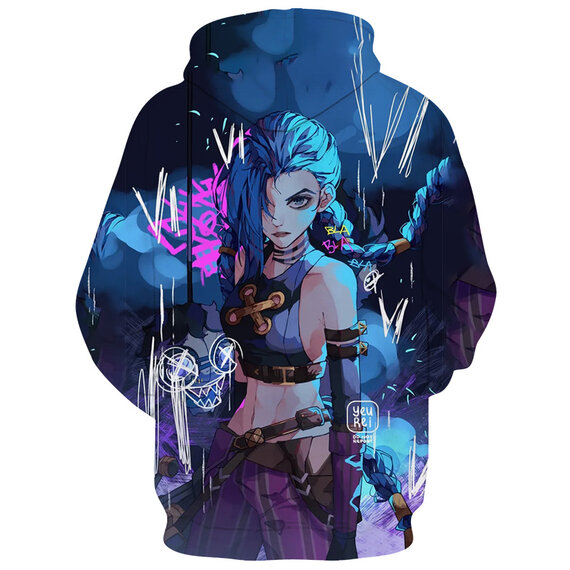 Long Sleeve Pullover Jinx Arcane Hoodie League of Legends