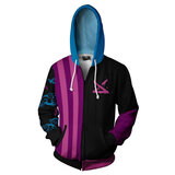 Arcane: League of Legends LoL Jinx Cosplay Costume Print Hoodie