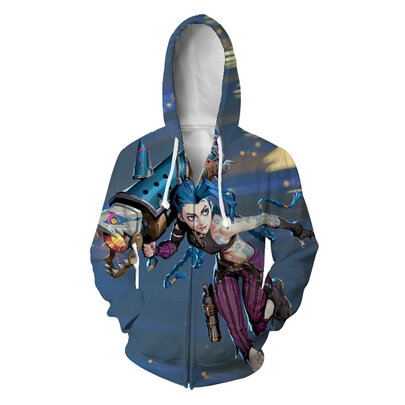 Netflix League of Legends Arcane Jinx Hoodie