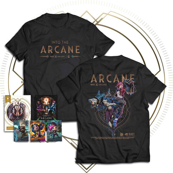 short sleeve Brown LOL Arcane JINX Shirt