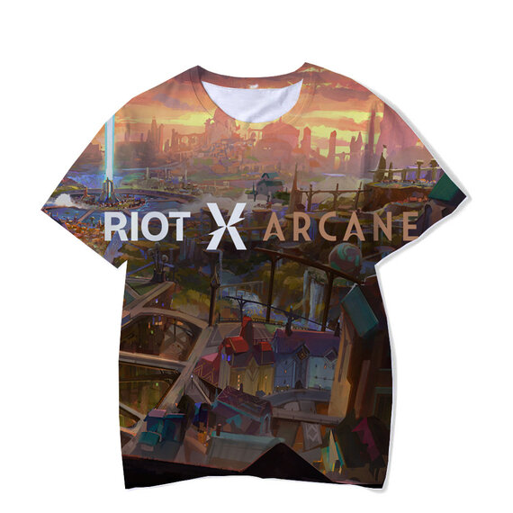cool crewneck Arcane JINX Shirt League Of Legends Graphic Tee