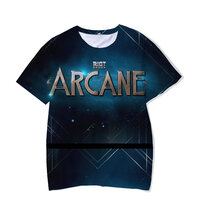 short sleeve Arcane Poster Shirt League Of Legends Graphic Tee