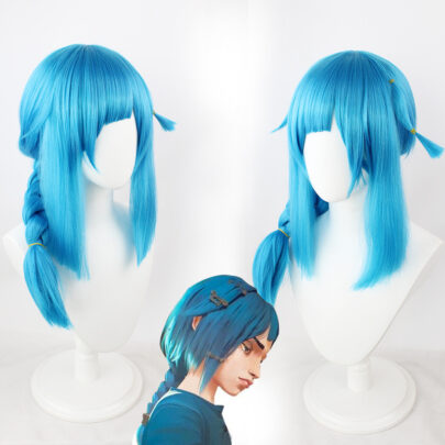 League of Legends Anime Arcane Childhood Jinx Cosplay Wig