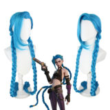 League of Legends Arcane JINX Cosplay Wig - Long Tail
