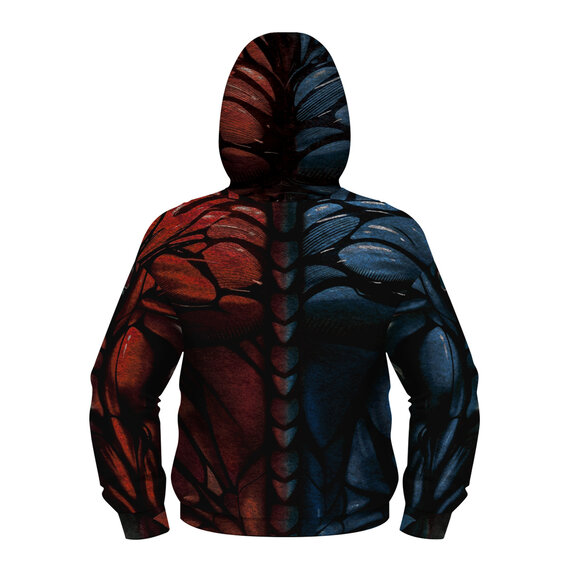 Zip-up pullover Venom Graphic Hoodie For Kids