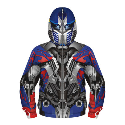 Optimus Prime Print Hoodie For Kids