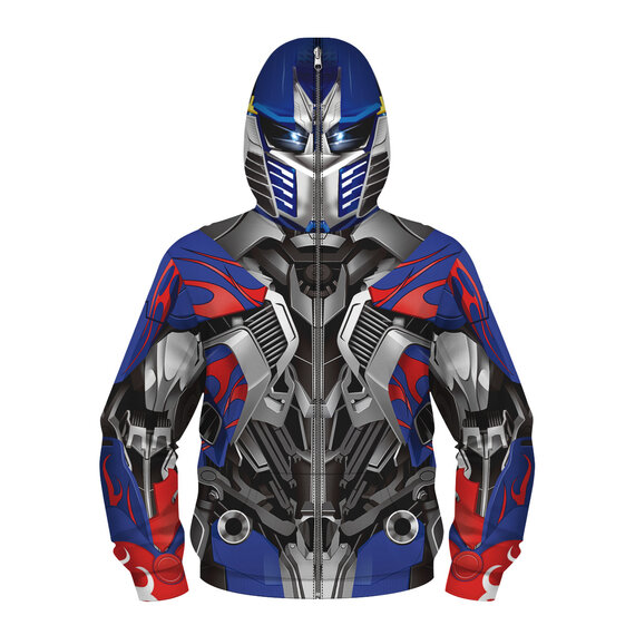 Optimus Prime Print Hoodie For Kids