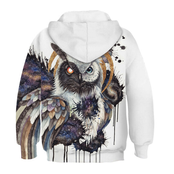 Owl Print Hoodie For Boys