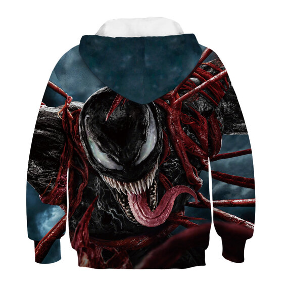 Cool Marvel Venom Print pullover Hoodie For boys Grey