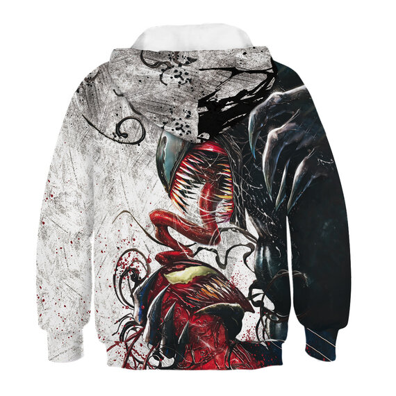 3D digital Marvel Red And Blue Venom Graphic Hoodie For Boys
