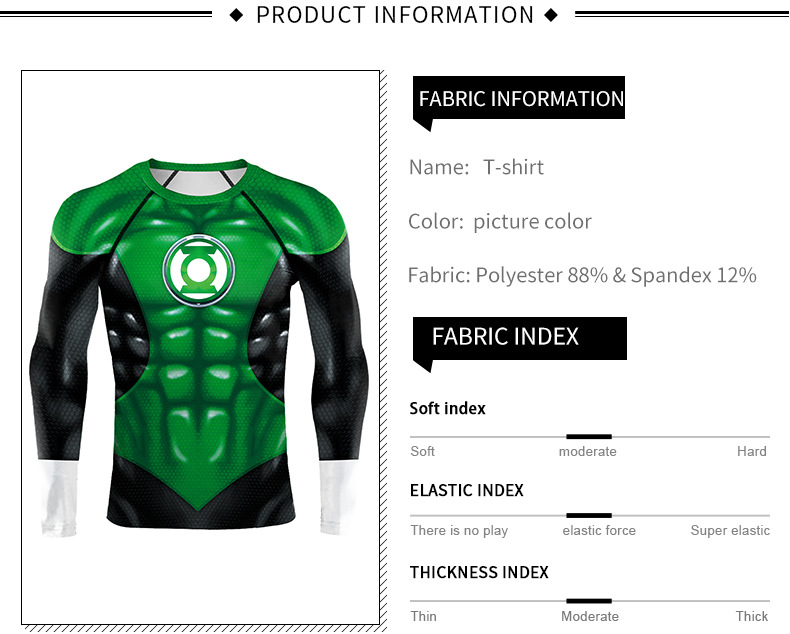 DC Comic Green Lantern Running Shirt - Product Detail
