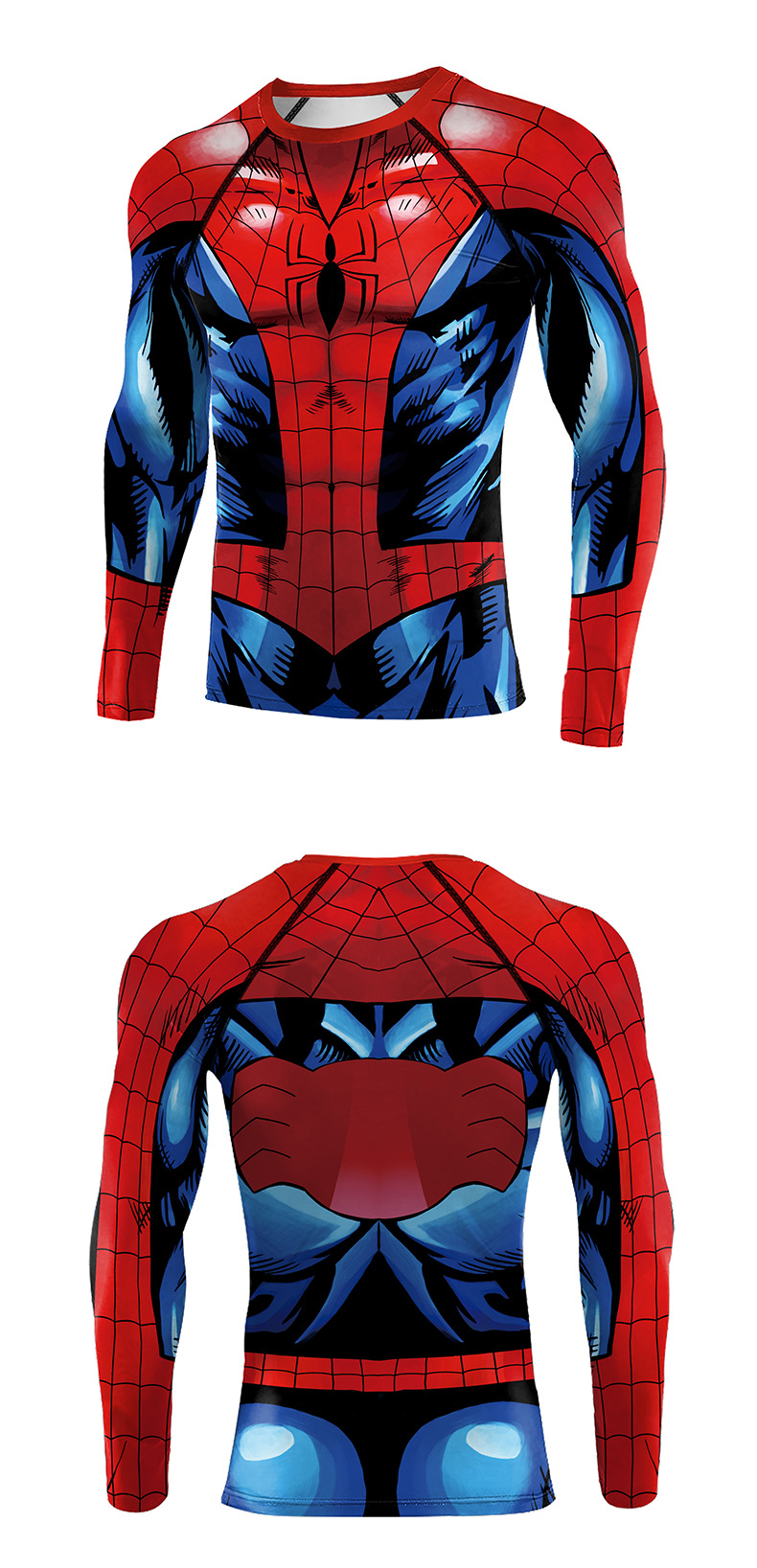 Marvel Avenger spider man compression workout shirt