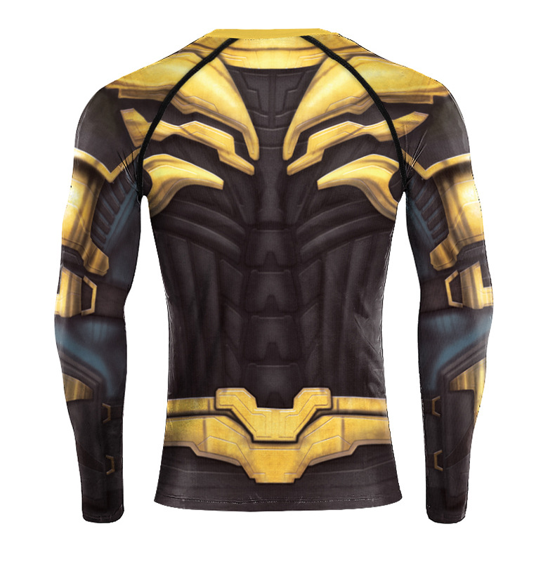 Marvel Thanos Workout Shirt Long Sleeve - Back