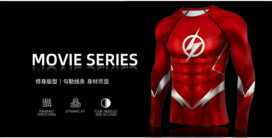The Flash Series Movie Graphic Tee Shirt Long Sleeve