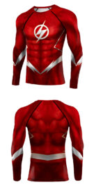 The Flash Workout Tee Shirt - front and back