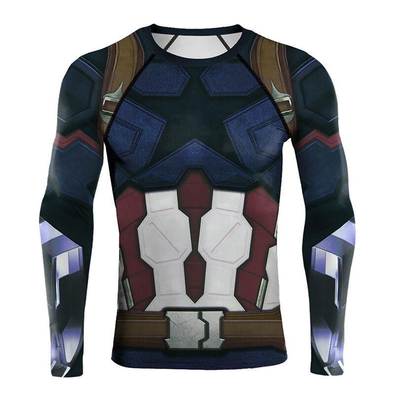 Captain America Infinity War Compression Shirt 2018