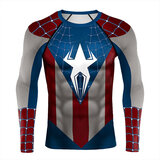Long Sleeve Marvel Captain Spider Cosplay Costume Shirt