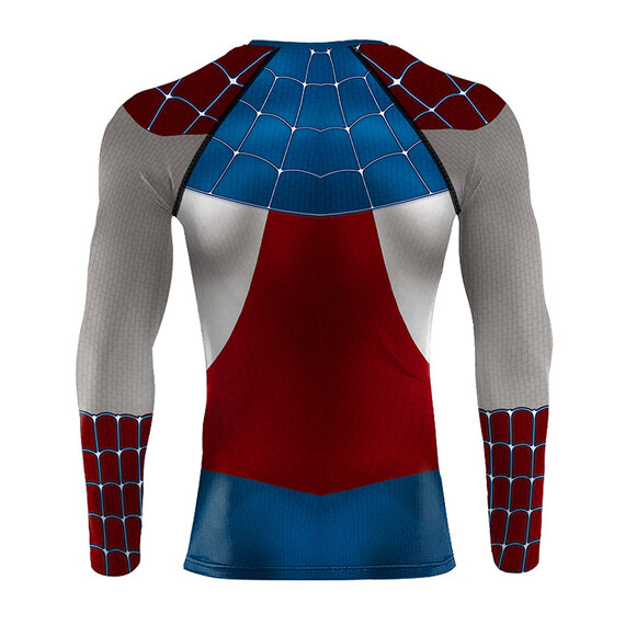 Cool Marvel Captain Spider graphic tee shirt for men's crewneck