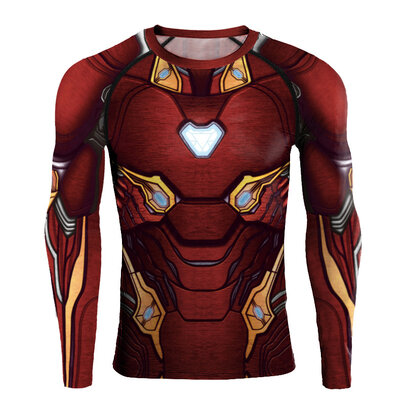 iron man graphic t shirt long sleeve marvel superhero tony stark t shirt