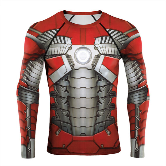 Marvel superhero Iron Man 2 Mark V running Shirt