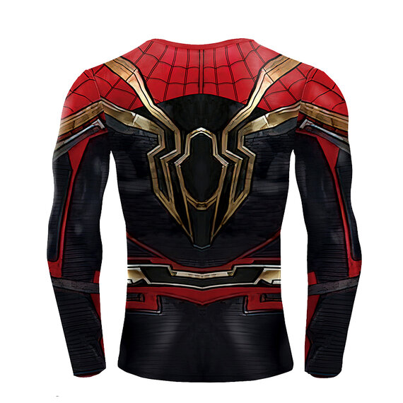 Marvel Infinity War Iron Spider-Man compression t shirt