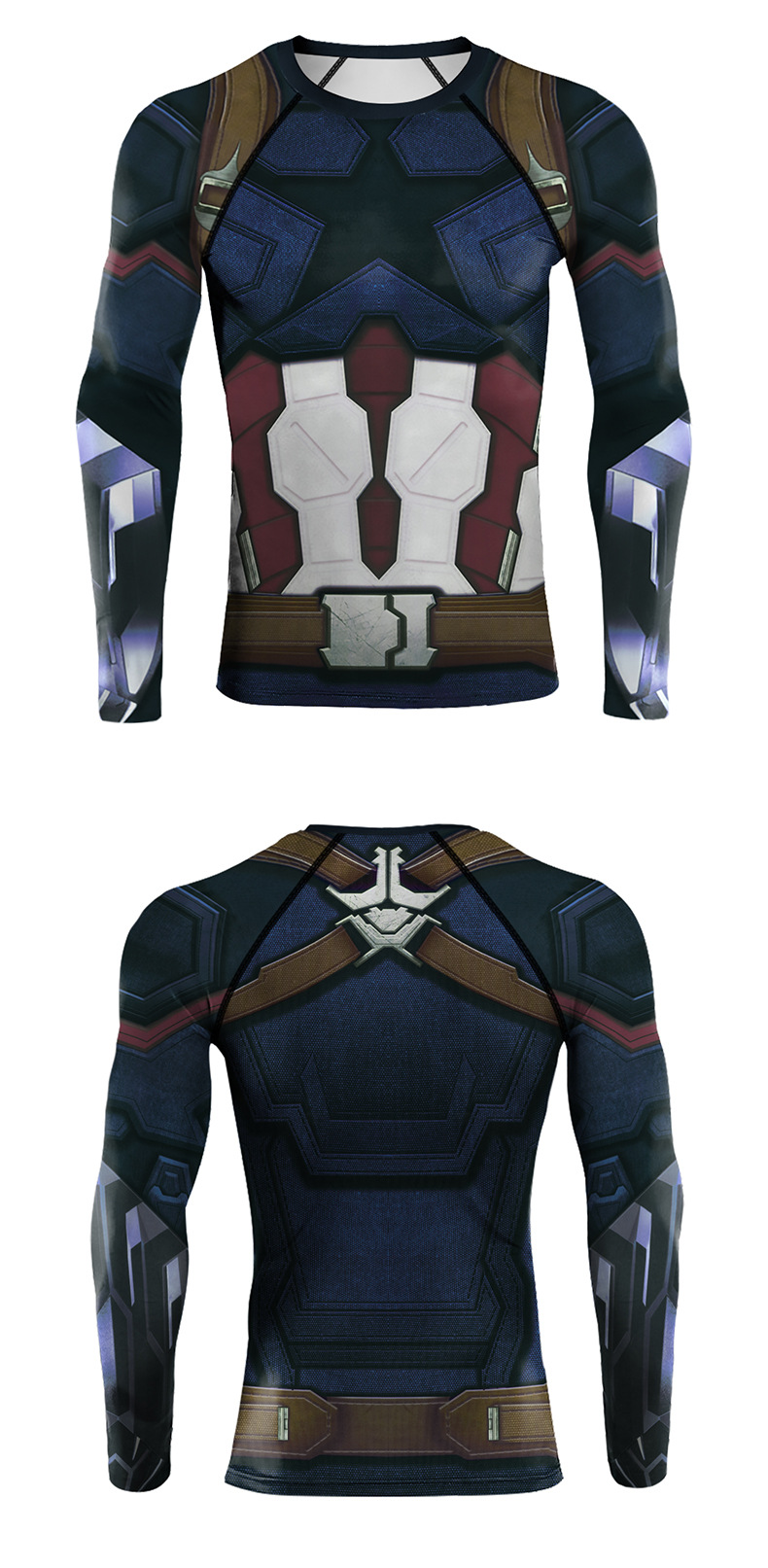 infinity war captain america cosplay costume top