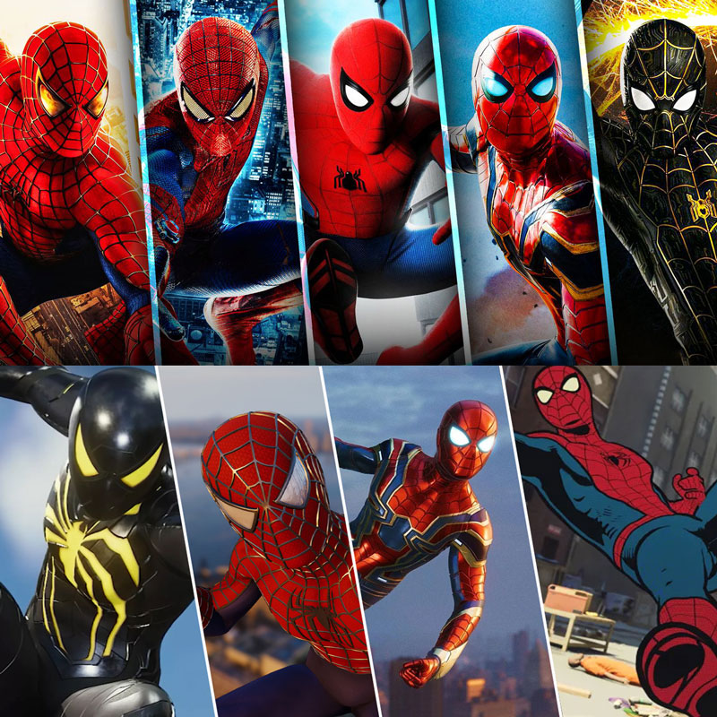 spider man movies all the costumes