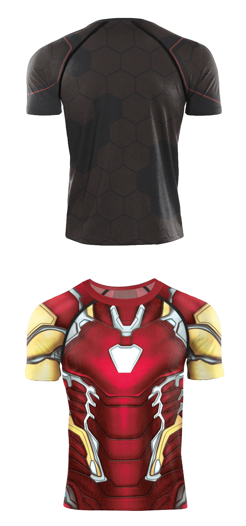 Avenger Iron Man short sleeve costume t shirt for cosplay