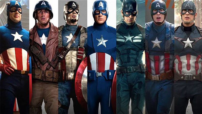 Captain America All Suits In Movies