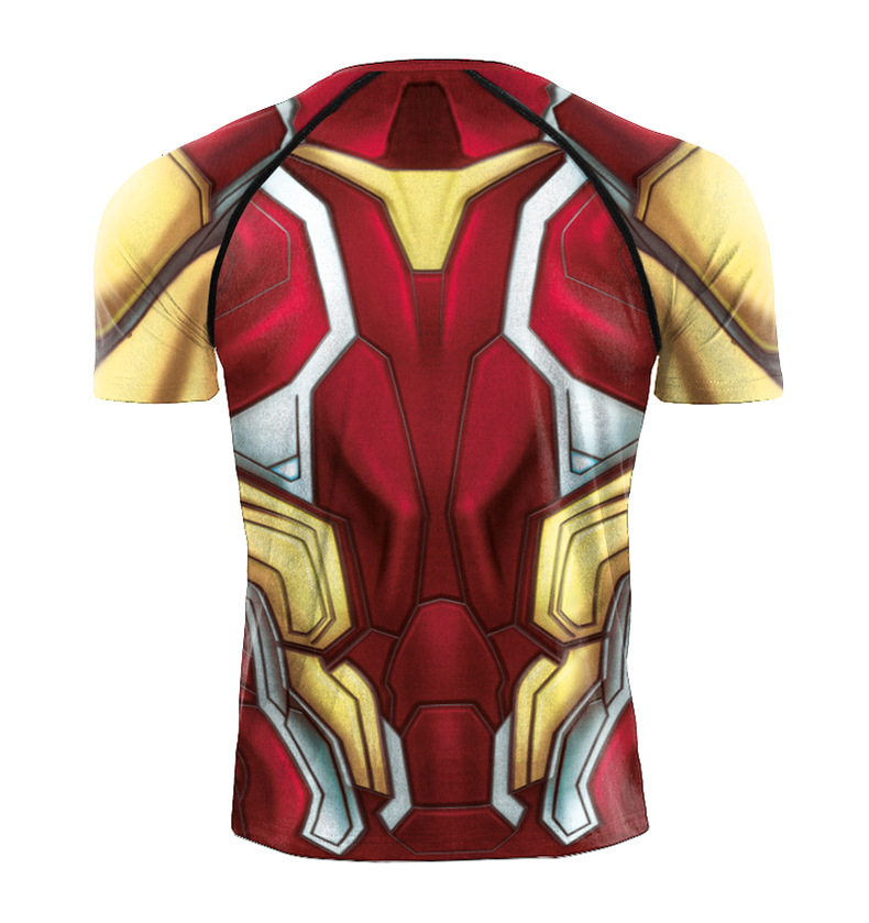 Marvel Avenger Superhero Iron Man Gym Shirt - Back
