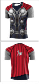 Marvel Thor Cosplay T Shirt - front and back