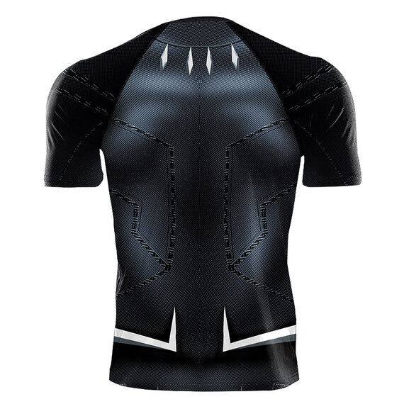 dri fit marvel superhero black panther compression top for men's