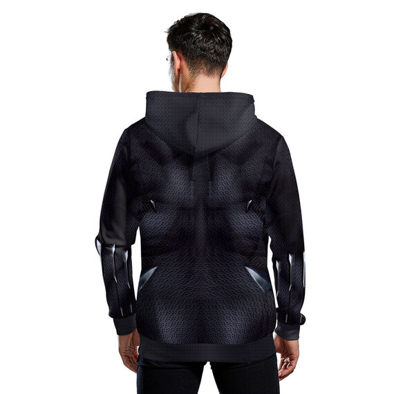 cool superhero black panther pullover hoodie