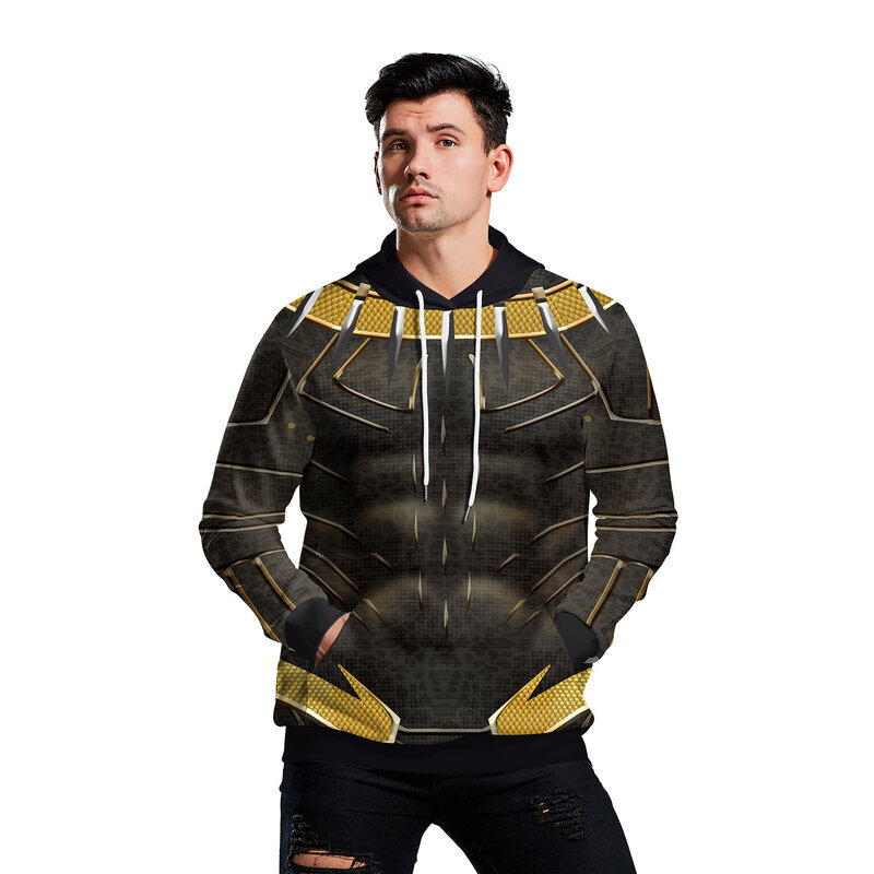 T’Challa Black Panther Pullover Hoodie From Movie