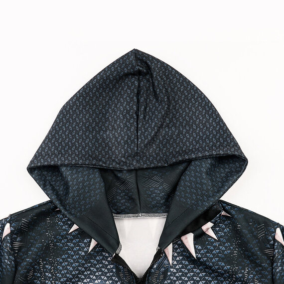 zip up marvel superhero black panther 3d hoodie