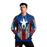 Captain America Spider-Man Hybrid Superhero Halloween Costume Cosplay hoodie