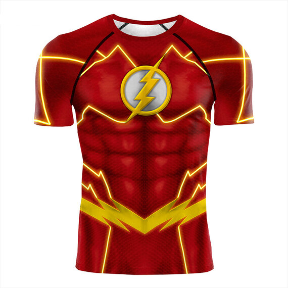 DC Comic The Flash Red Workout Tee