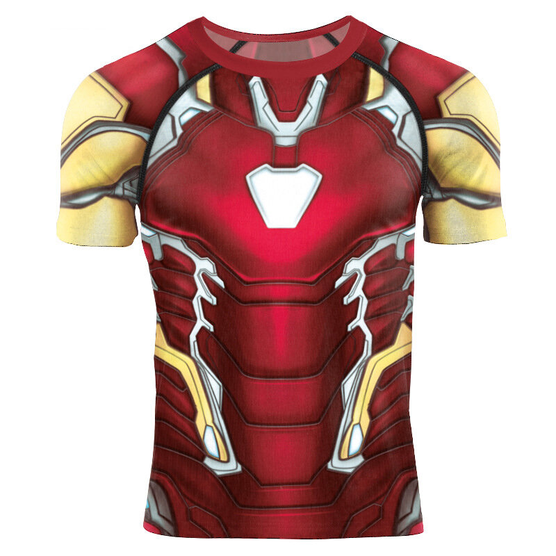 Avengers Endgame Iron Man Compression Workout Tee