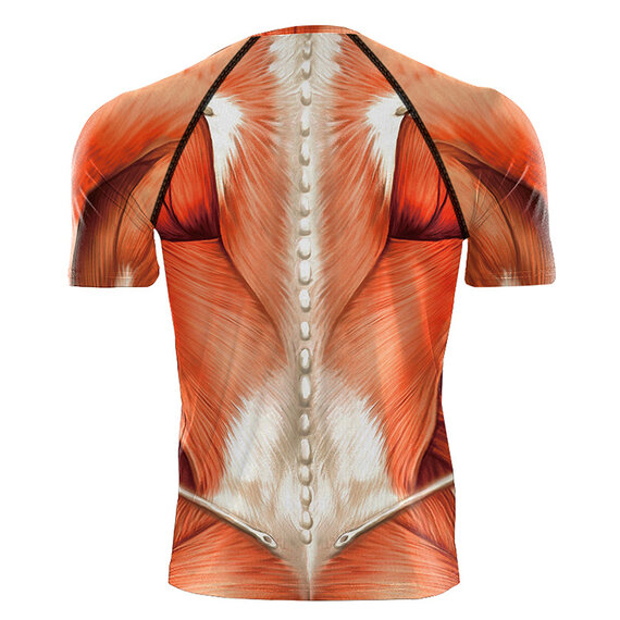 Human Muscle Anatomy Graphic Tee For Costume Shirt
