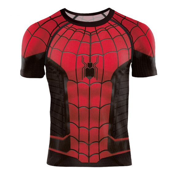 Fashion Spider-man Far From Home O-neck Graphic Tee for Running