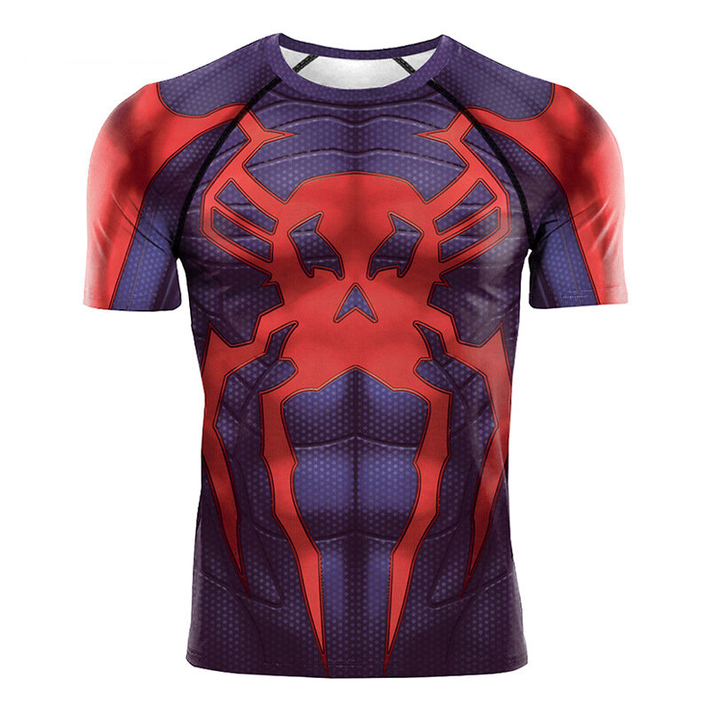 Under Armour Men's The Amazing Spider-Man 2 Compression Short Sleeved T- Shirt - Red/Blue